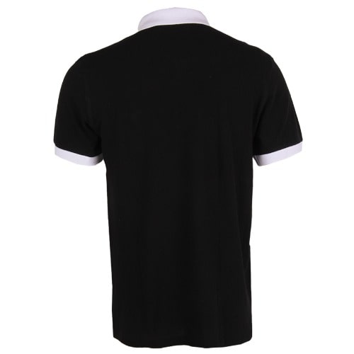 Men's Zip Johnny Polo Top - Black