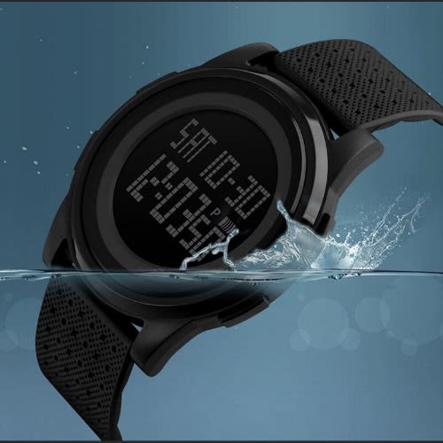 Men's Water Resistance Wrist Watch - Black