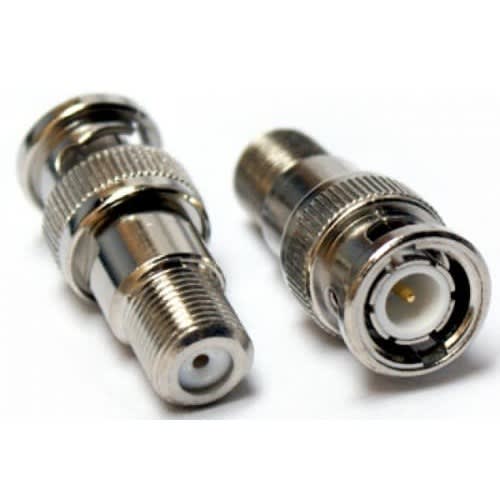 Bnc Male To Av Female Plug Connector For Cctv Camera - 50 Pieces