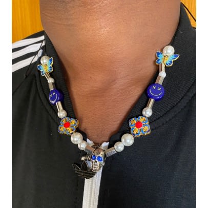 Patterned Adjustable Unisex Necklace