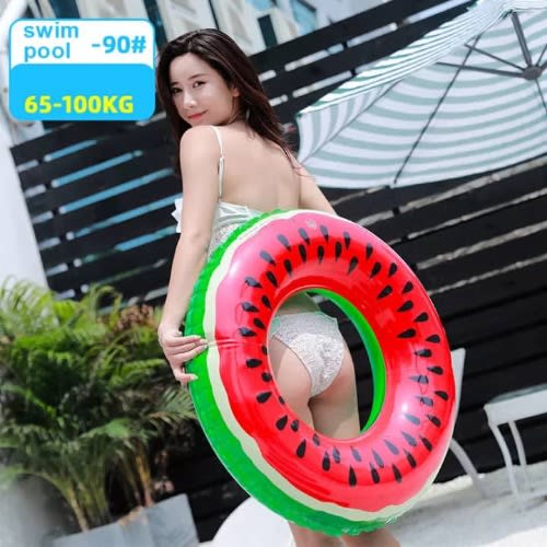 Inflatable Watermelon Ring Swimming Pool Float