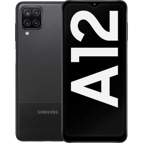 Galaxy A12 - 6.5'' - 128GB ROM - 4GB RAM - Dual Sim - 4G LTE - 48MP - 5000mAh - Fingerprint - Black