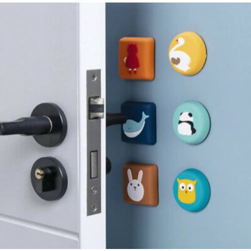 Silicone Door Handle Stopper Wall Guard - 6 Pieces