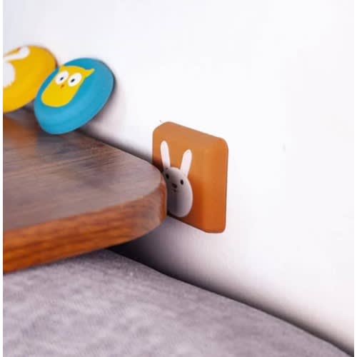 Silicone Door Handle Stopper Wall Guard - 6 Pieces