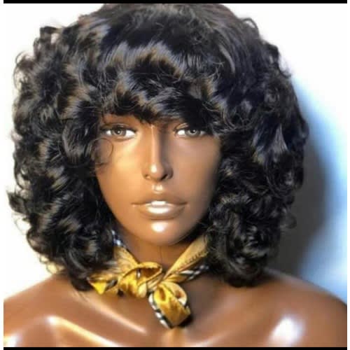 Curly Bounce Fringe Wig