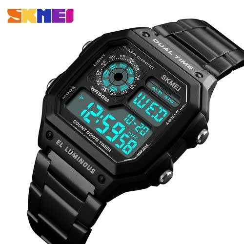 High Sk Quality Digital Wristwatch - Black