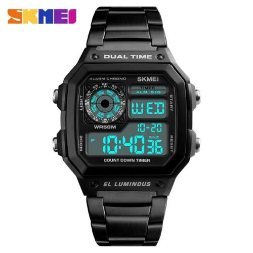 High Sk Quality Digital Wristwatch - Black