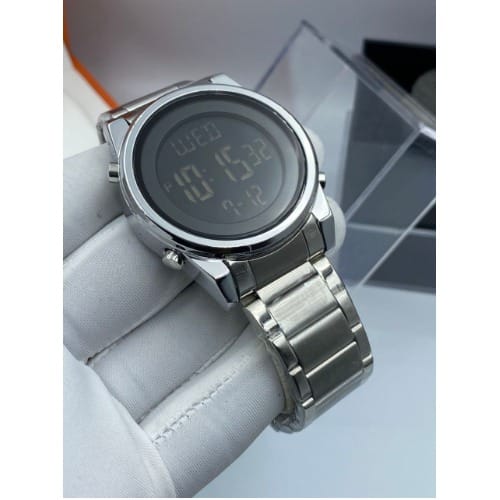 Men's Digital Wristwatch-14- Silver