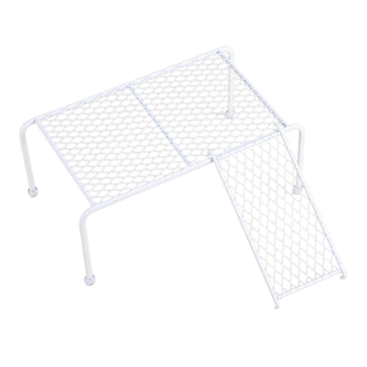 1 Set Cage Stand Platforms Rutin Chicken Landscaping Platforms with Climbing Ladder White