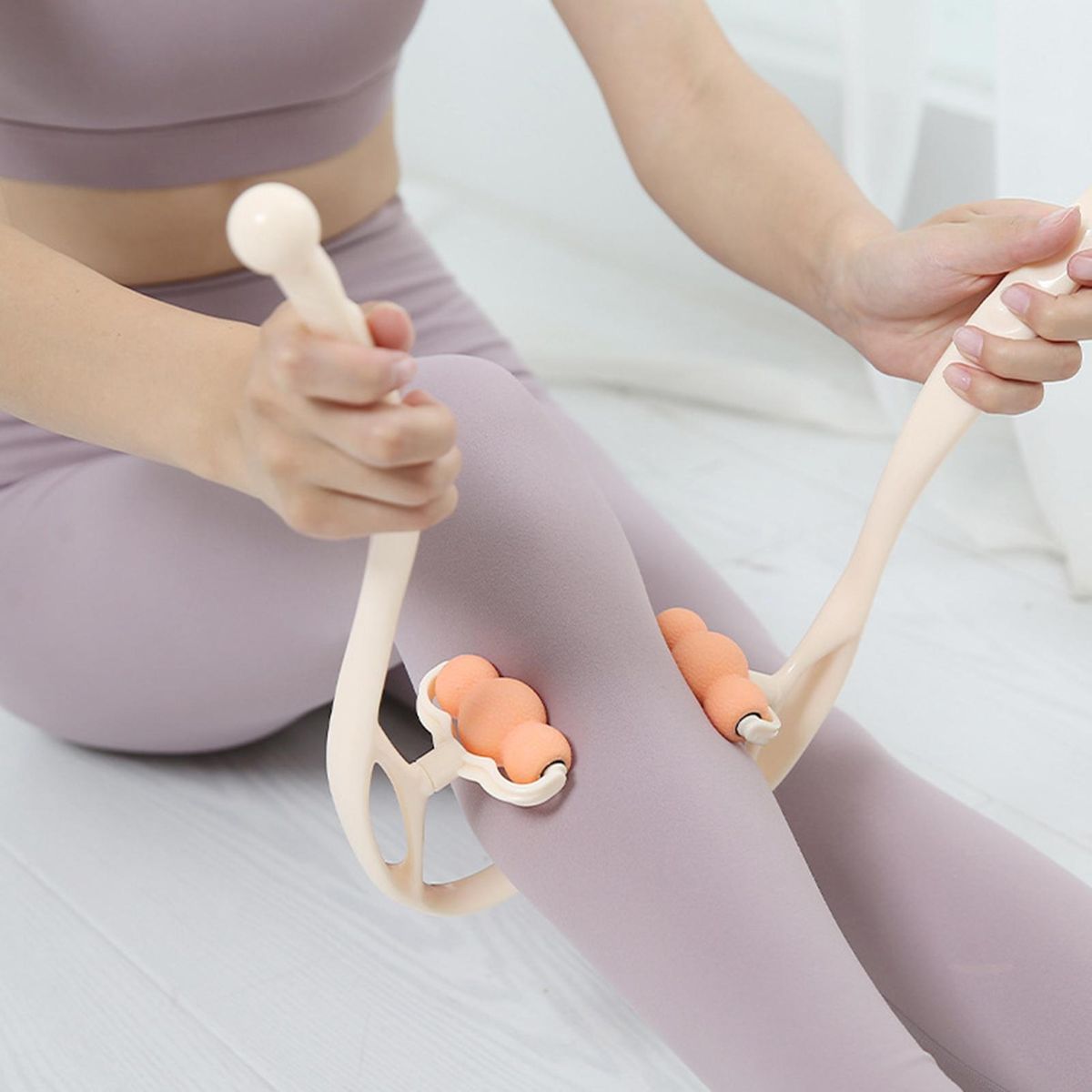 Six Wheel Massager Six Ball Wheel Shoulder Head Massager Orange