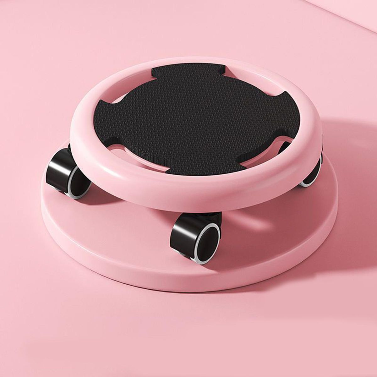 Wheel Roller Man Woman Fitness Abs Roller Wheel Pink