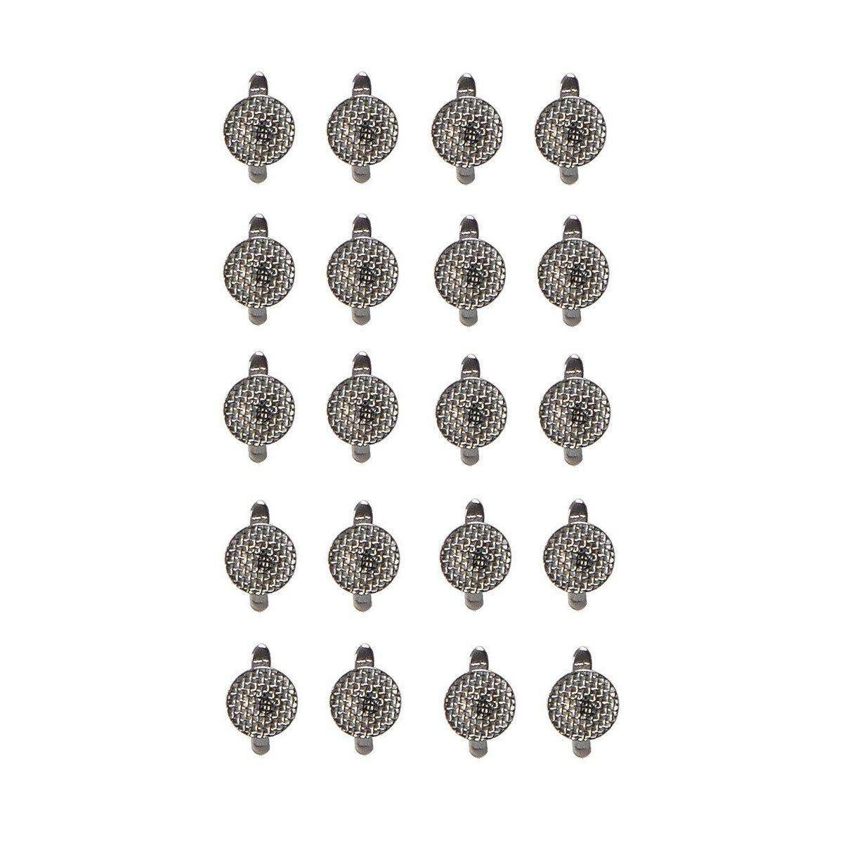 180Pcs Dental Orthodontic Lingual Buttons Bondable Cleat Double Wing Mesh Base