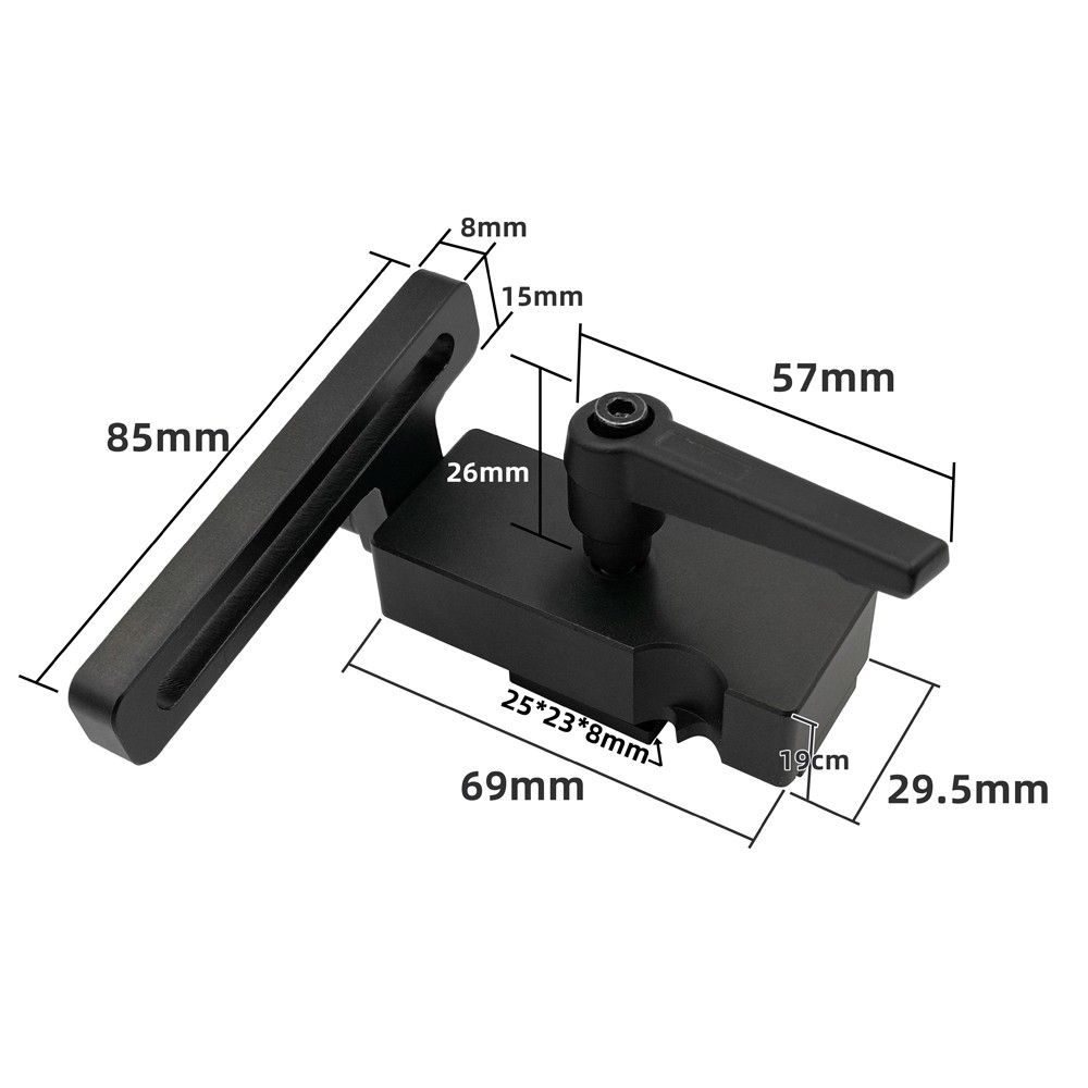 Model 45 Carpenter's Slot Limiter Guide Slider Locator
