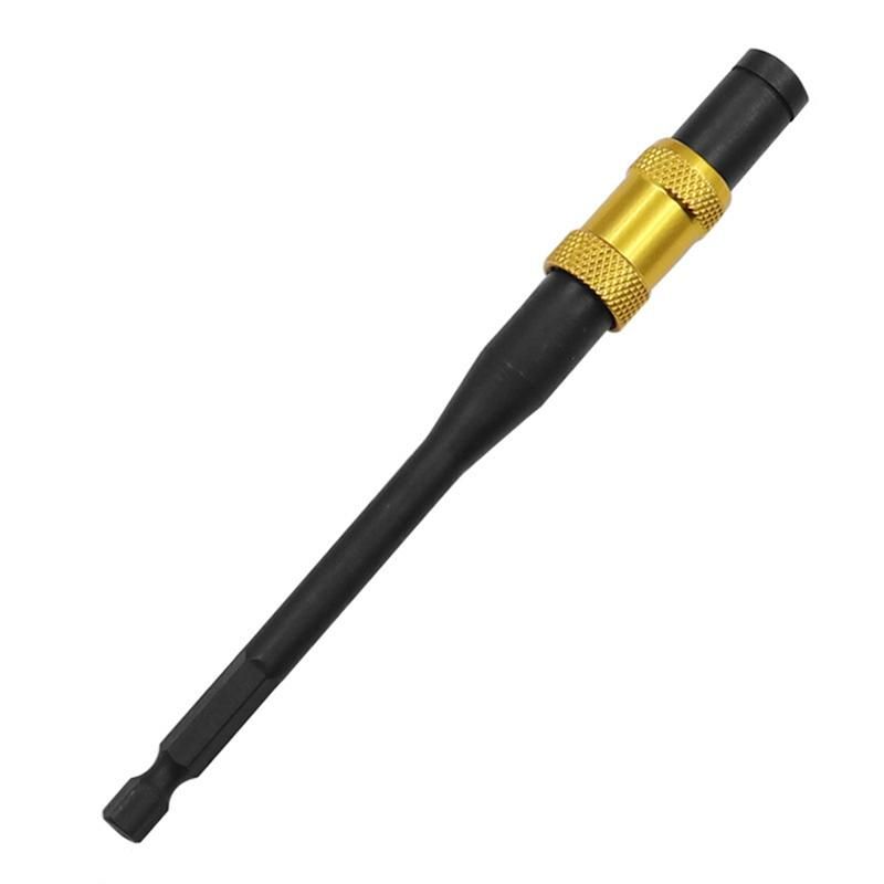 145Mm Hex Magnetic Ring Screwdriver Bits Drill Hand Tool Extension Rod Quick Change Holder Drive Guide Screw Drill Tip A