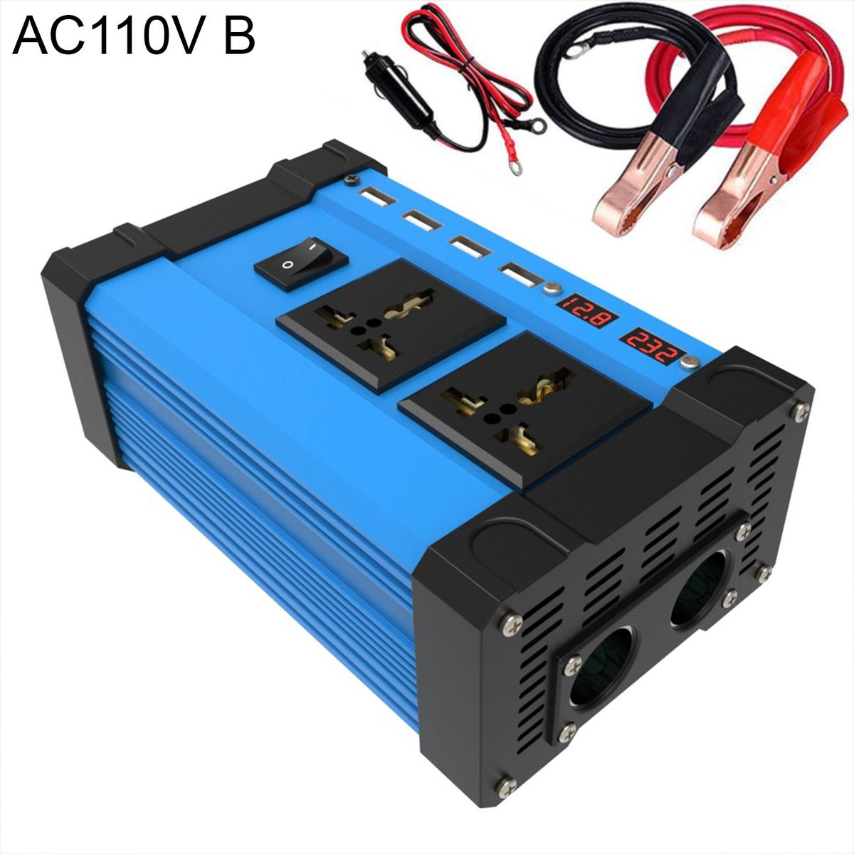 1 Set Car Power DC 12V to AC 220V110V Car Plug Adapter AC110V