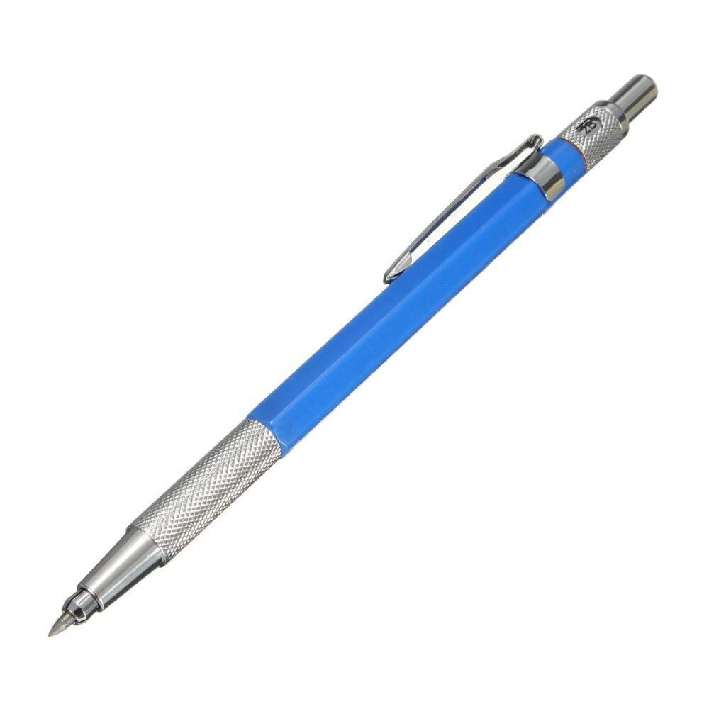 SET 2.0 Mm 2B Lead Holder Metal Mechanical Pencil +12pc Black Lead Drafting Tool