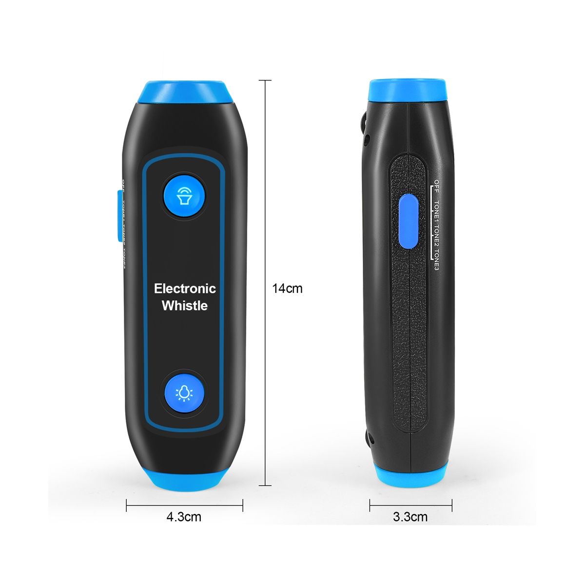 BasketballFootball Game Referee Whistle Camping Hiking Electronic Whistle for Emergency Tool Blue