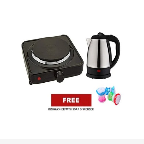 Kitchen Bundle - Single Burner Hotplate + Electric Kettle