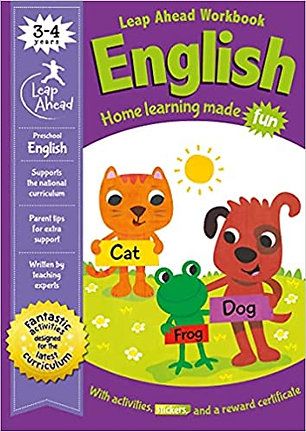 Leap Ahead Workbook English 3-4 Yrs, Home Learning Made Fun