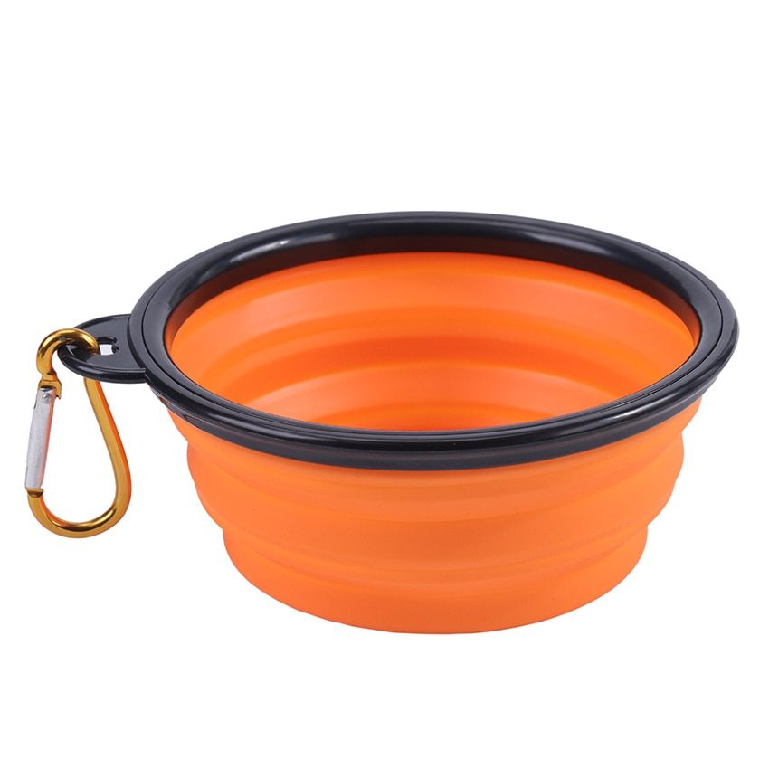 450ML Collapsible Dog Pet Folding Silicone Bowl Outdoor Travel Portable Puppy Food Container Feeder Dish Bowl