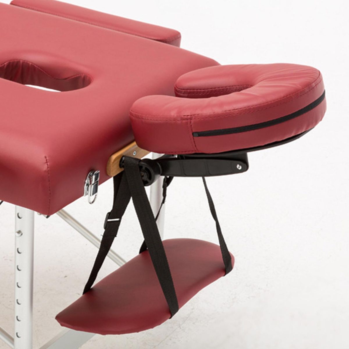 Massage Table Armrest Adjustable For Massage Bed Portable Massage Red