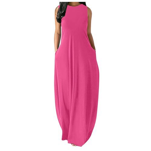 Summer Maxi Dress Women's Printed Sundress Casual Short Sleeve Vestidos Female High Waist Robe Femme Plus Size 5XL