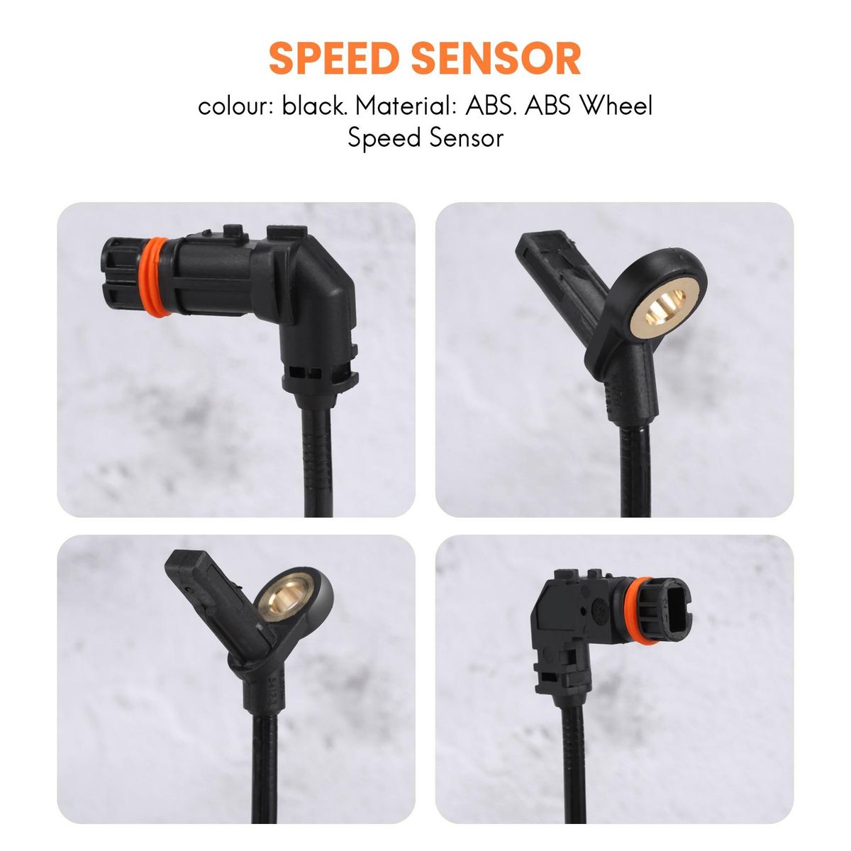 SET(4Pcs) Front Rear ABS Wheel Speed Sensor for Mercedes-Benz W164 ML350 ML320 GL350 GL450 R350 1645400717+1645400917