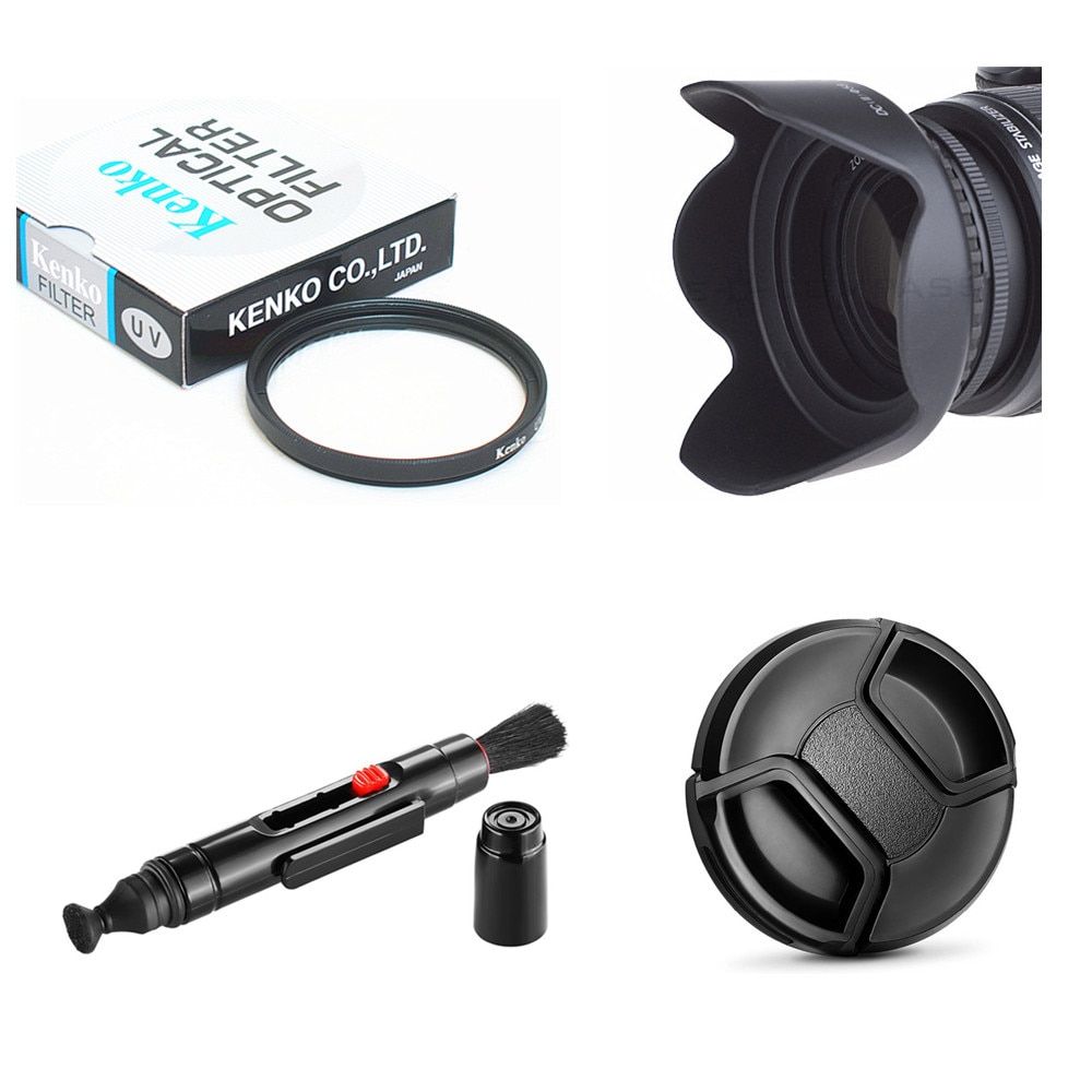 UV Filter + Lens Hood + Lens Cap + Ing Pen For Kodak PIXPRO AZ521 AZ525 AZ651 Digital Camera
