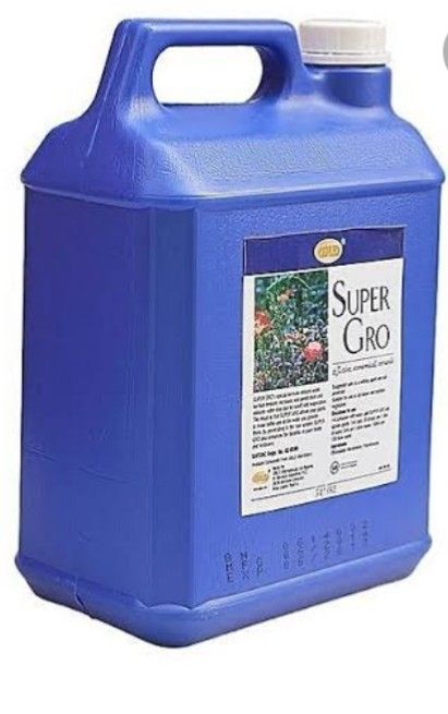 5 Liters Of Super Gro Organic Liquid Fertilizer