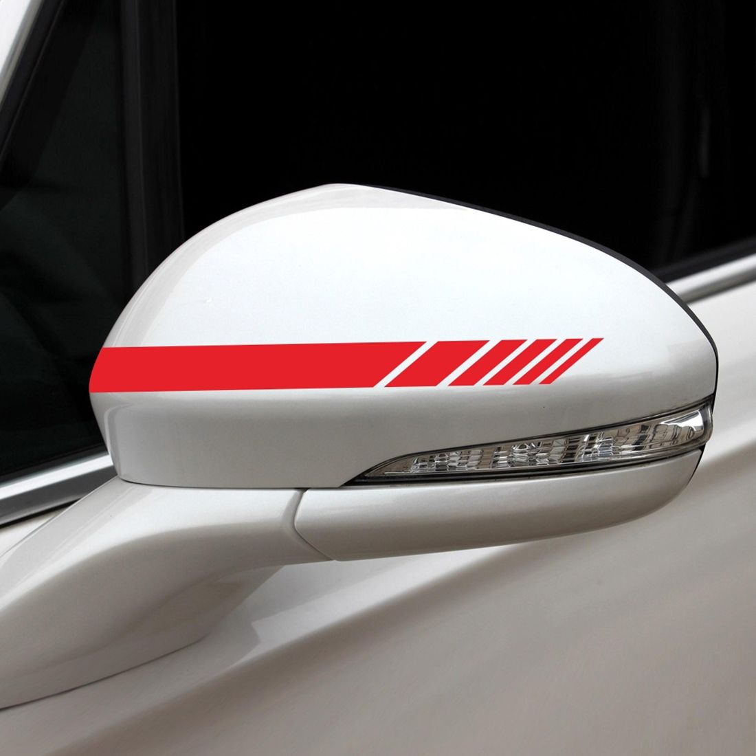 5 In 1 Car Styling Stripe Hood PVC Sticker Auto Decorative Sticker (Red)