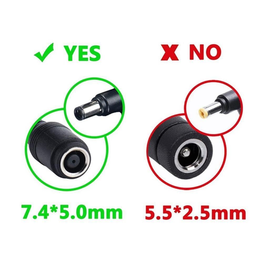 1pc 7.4mm To 4.5mm DC Power Charger Converter Great Replacement DC Adapter Connector Cable For HP Dell Blue Tips