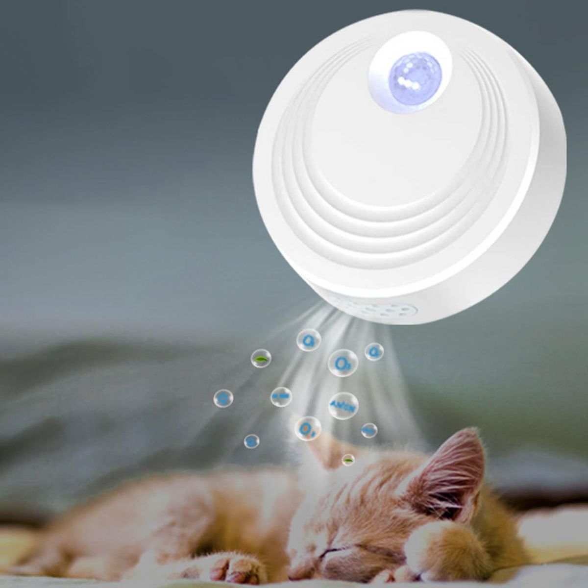 USB Cat Litter Deodorizer Smart Odor Eliminator Free For Kitchen White