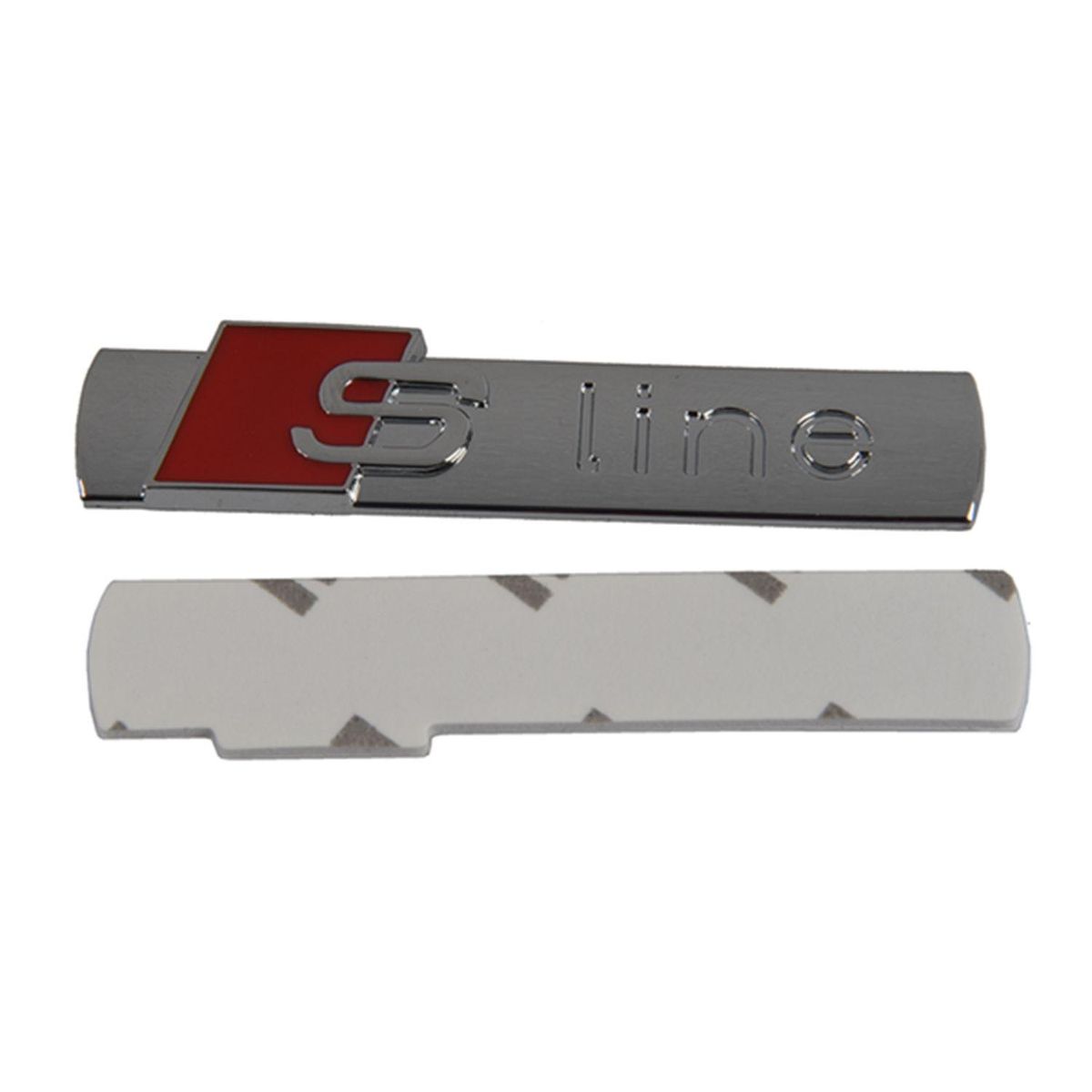 Automobiles 3D Metal Car Stickers S Line Sticker Car Covers for Audi A3 A4 A5 A6 Q3 Q5 Q7 Auto Decal Accessories Car Styling Sports Version Bright silver
