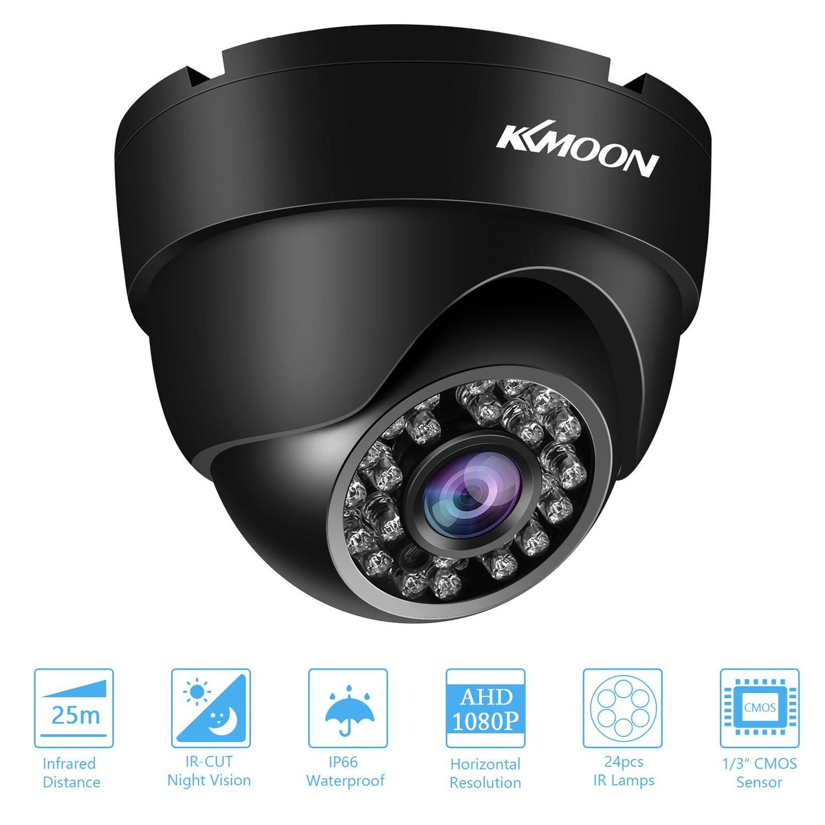 1080P Full High Definition Security Camera Surveillance AHD Camera Outdoor Weatherproof,Infrared Night Vision,Motion Detection for Analog DVR NTSC System
