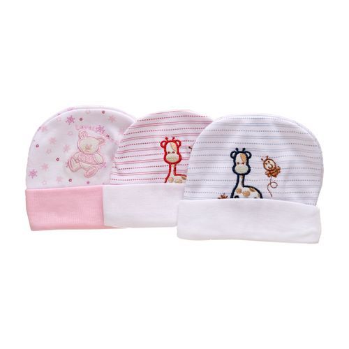 Baby Unisex  Caps 3 Set 0-12months