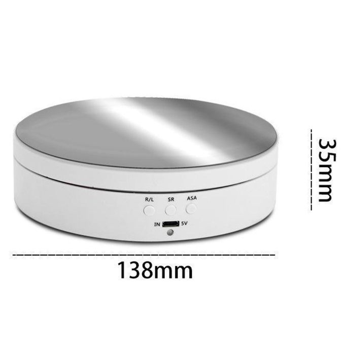2X 5.4'' Inch 360 Degree Rotating Electric Motorized Turntable Display