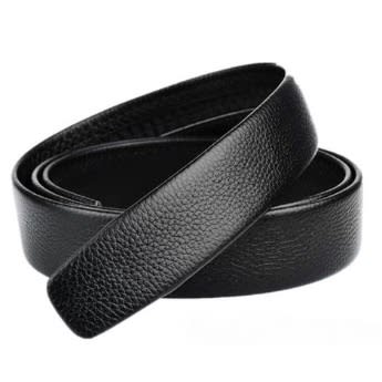 Men’s Leather Automatic Buckle Belt - Black
