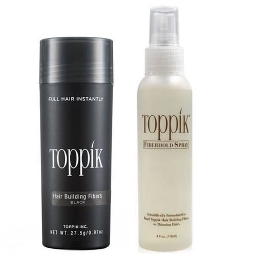 27.5g Black Hair Fiber  + Milky Holding Spray