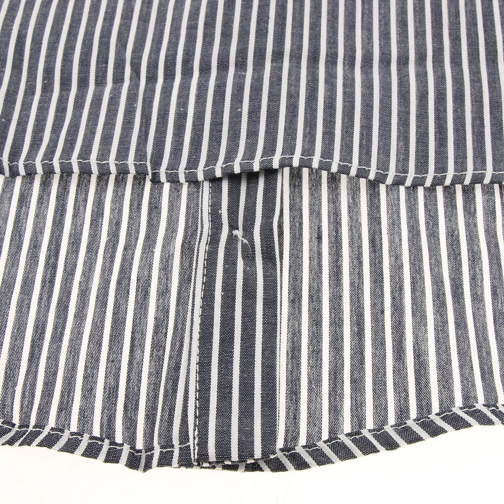 Stripe Detachable Dickey Collar Blouse Half Shirts False Collar Black