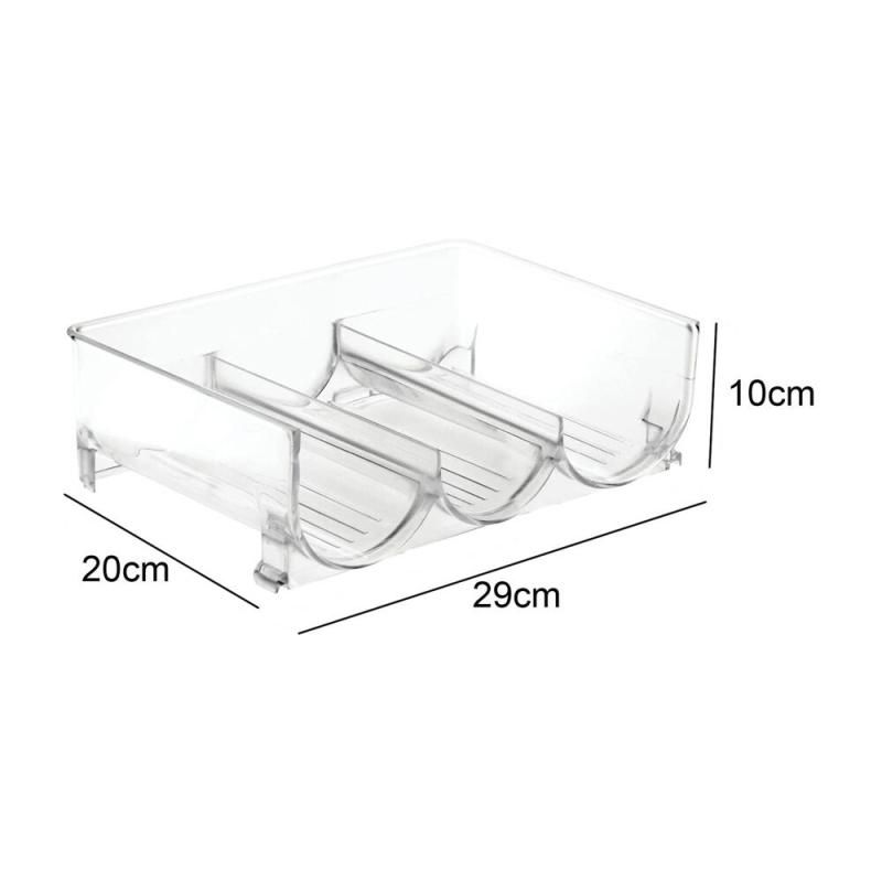 Free-Standing 3 Bottle Plastic Wine Rack Organizer (4pcs)