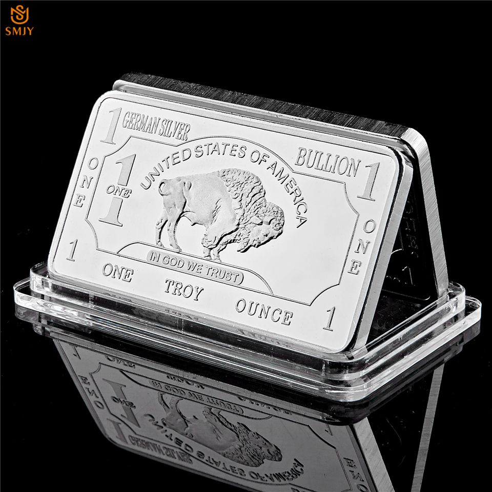 Fine Germany Silver Mint 1 Troy Ounce Buffalo Euro Silver