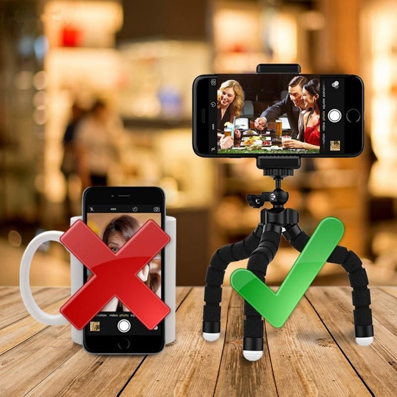 Selfie Tripod Flexible Sponge Octopus Tripod