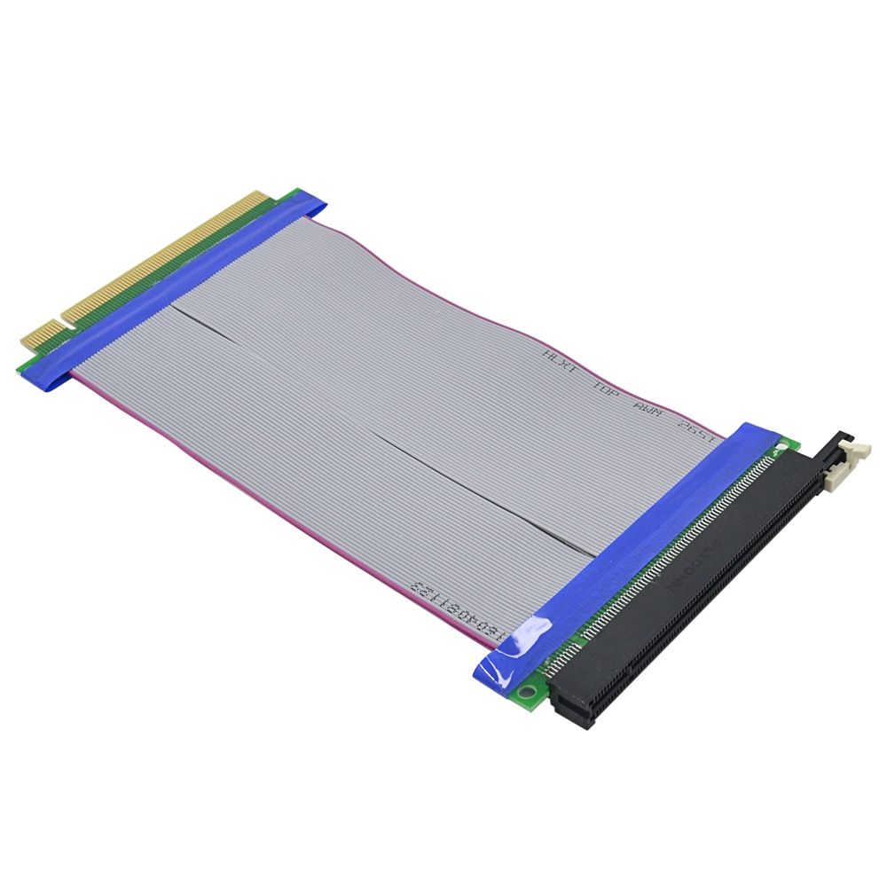 PCI-E 16X To 16X Riser Card PCIe X16 Extender Flexible Ribbon Extension Cable Adapter For Graphics Card Machine