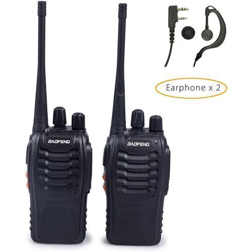 2 Pcs Baofeng BF-888S Dual Band Power Radio Walkie Talkie