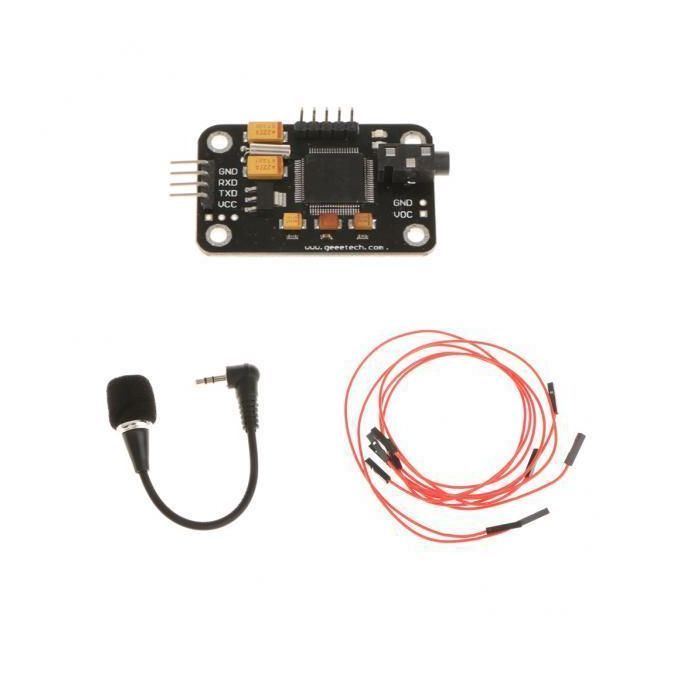 3X Voice Recognition Module Board And Microphone& 4Pin Jumper Wire For