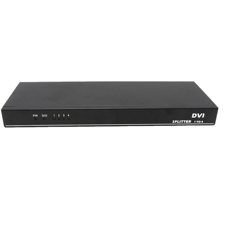 4 Port DVI Splitter Distributor DVI 1X4 Splitter DVI 1 Input 4 Output Up To