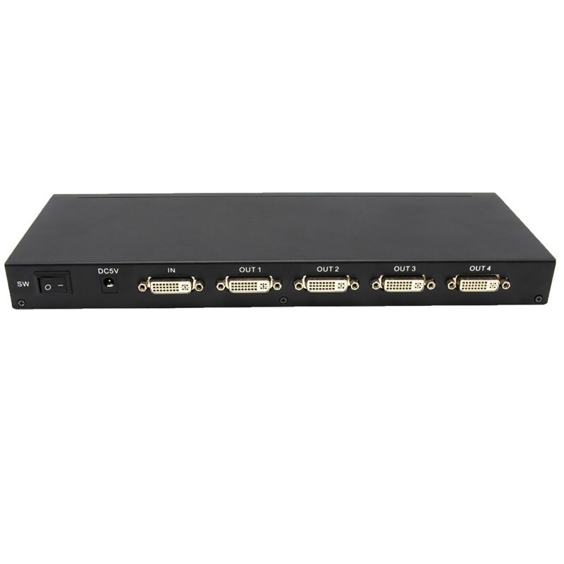 4 Port DVI Splitter Distributor DVI 1X4 Splitter DVI 1 Input 4 Output Up To