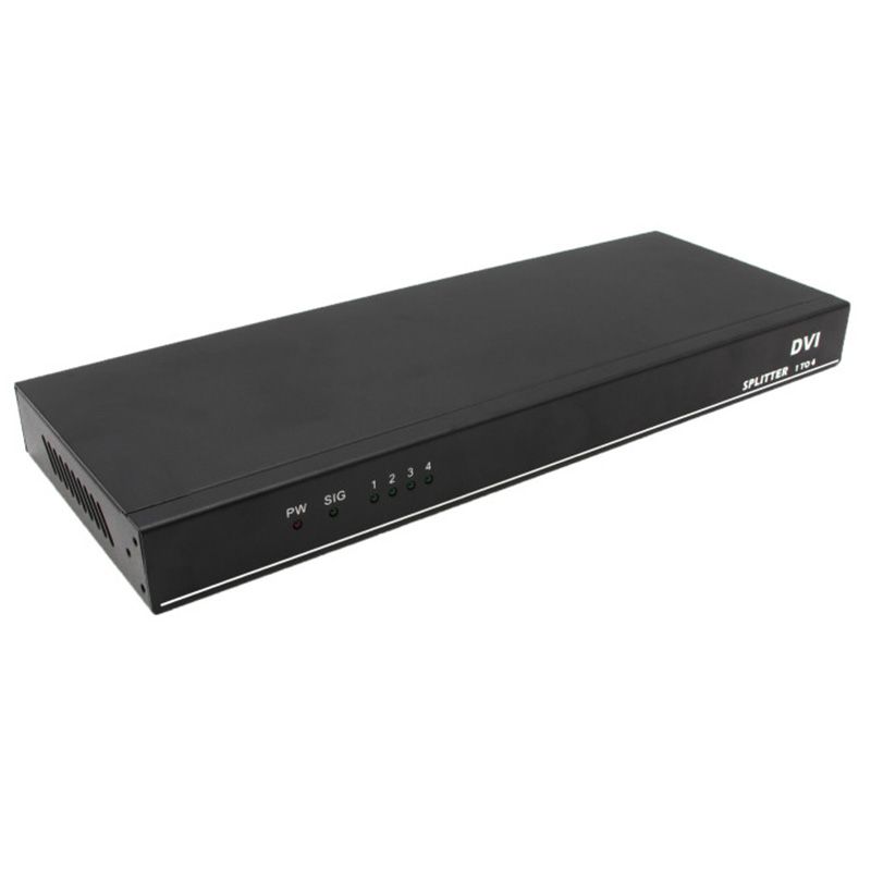 4 Port DVI Splitter Distributor DVI 1X4 Splitter DVI 1 Input 4 Output Up To