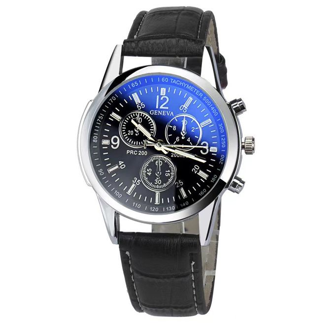 Business Men's Watch Bracelet Set - Black