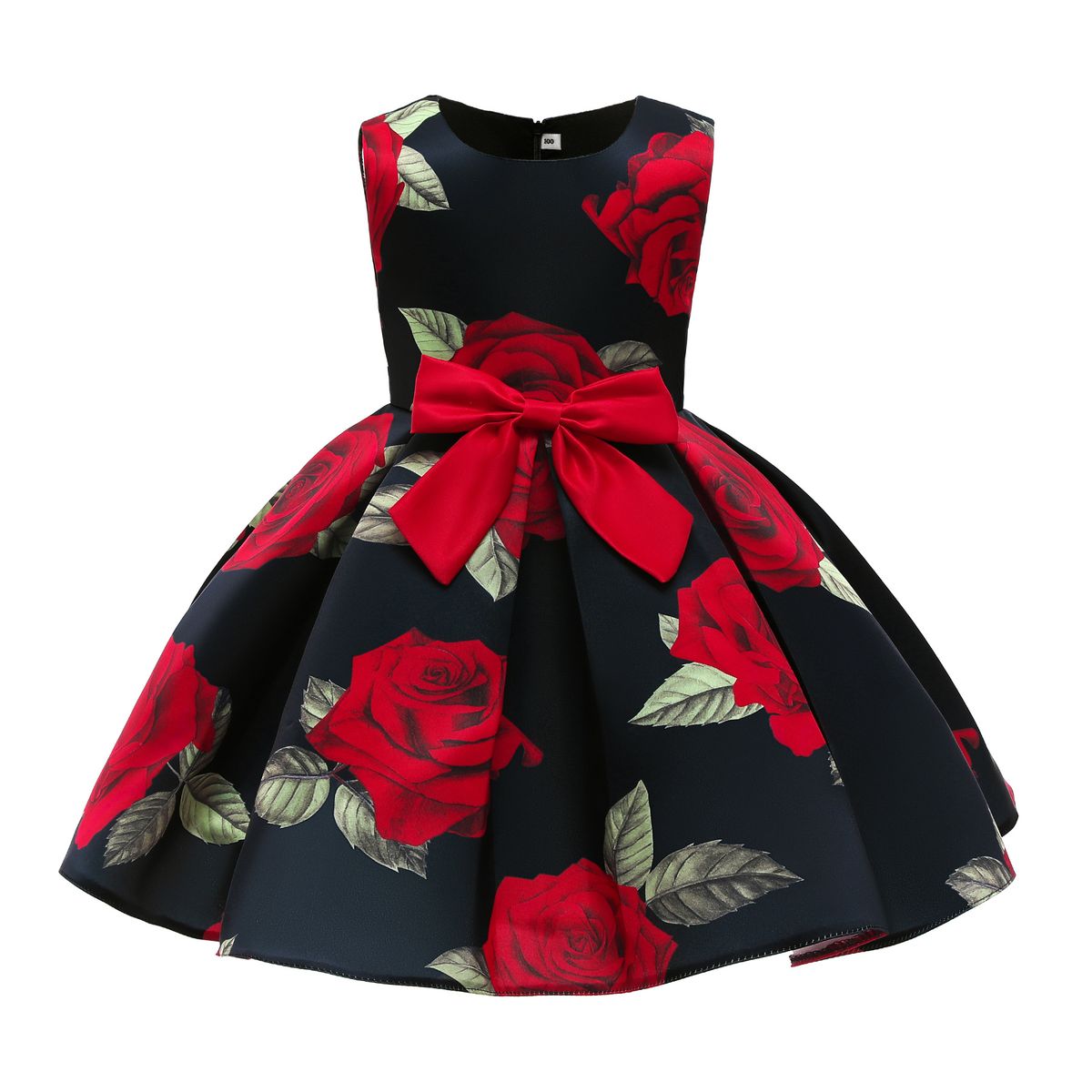 Girls Kids Children Rose Flower Christmas Wedding Evening Party Princess Dress Ball Gown